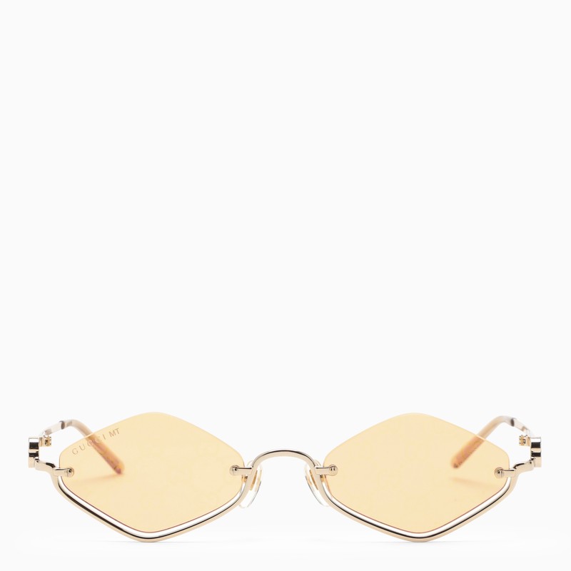 Geometric sunglasses gold and yellow – d.code