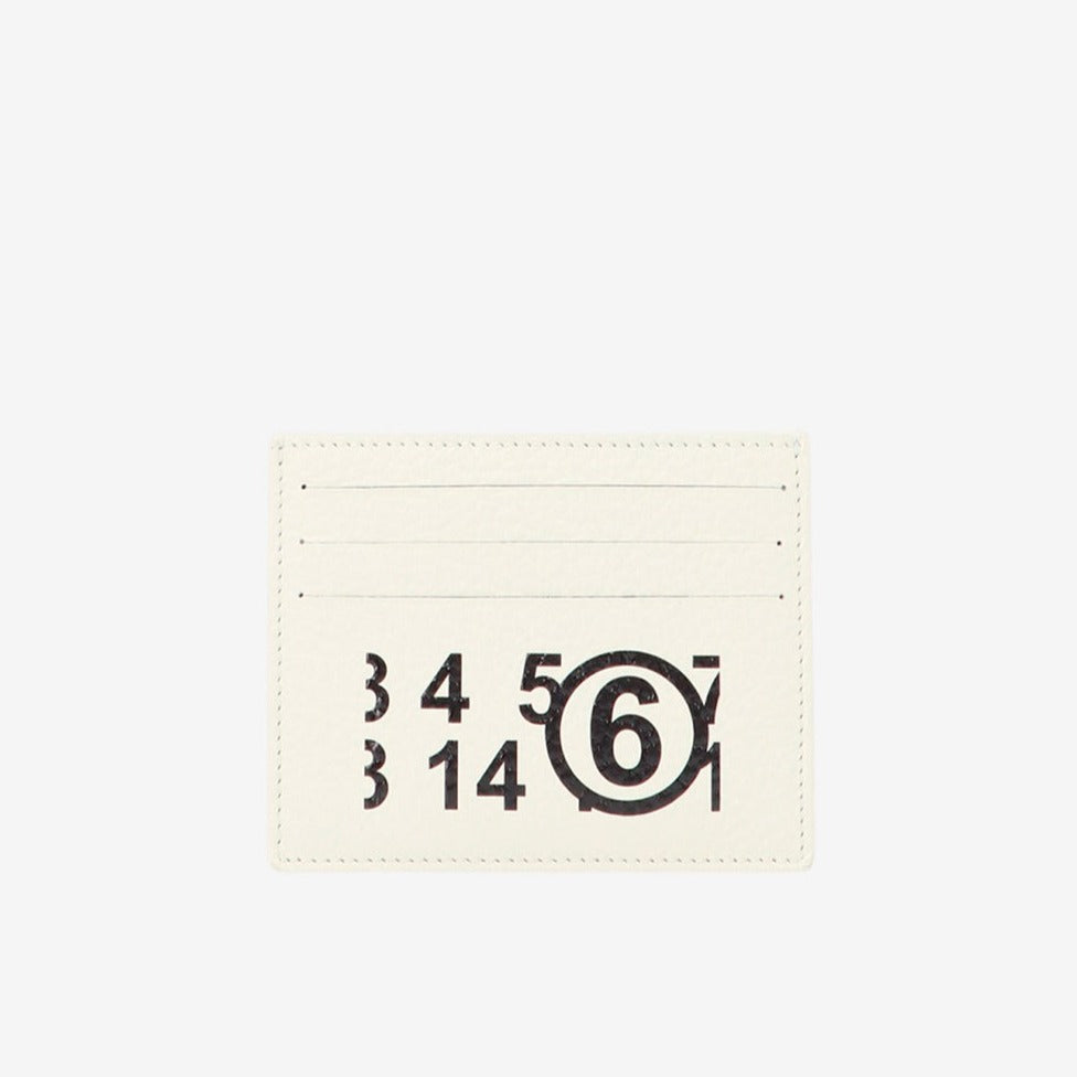 d.code - MM6 MAISON MARGIELA｜ロゴプリント カードホルダー ｜ ホワイト