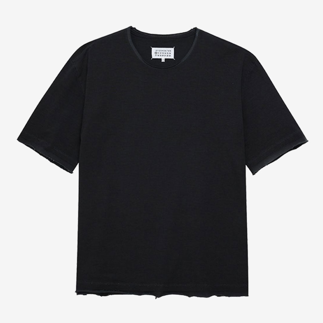 オーバーサイズ カットオフ Tシャツ｜ ブラック
