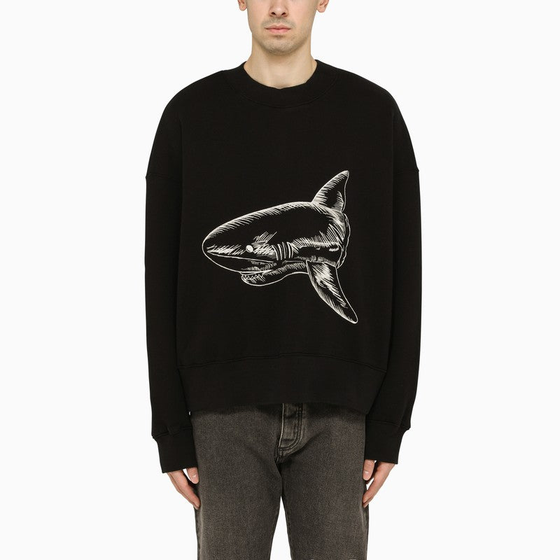 Split Shark crewneck sweatshirt black – d.code