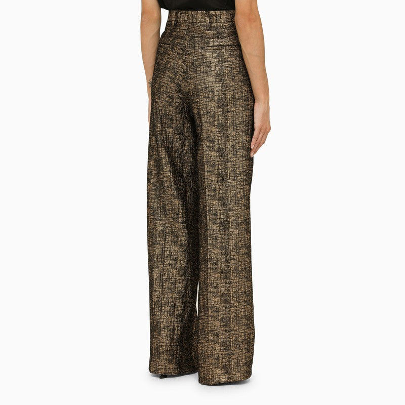 Gold palazzo trousers