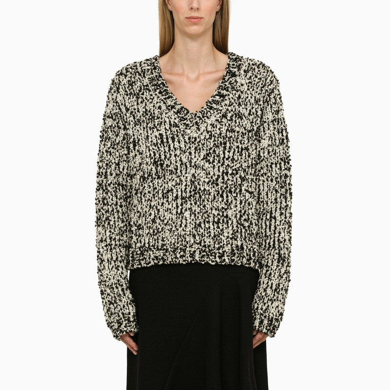 Black oversize wool sweater