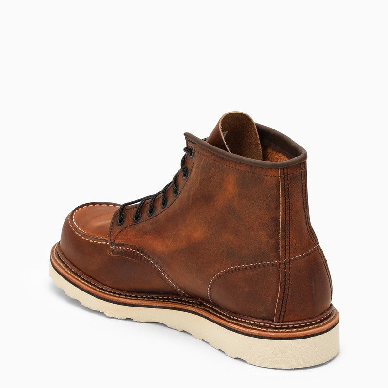 Classic Moc copper leather boot