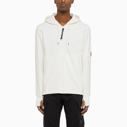 White zipped hoodie
