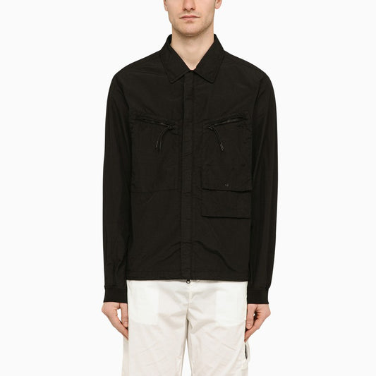 [NEW IN]Lightweight black nylon jacket