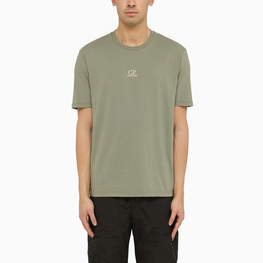 Cotton agave green T-shirt with logo