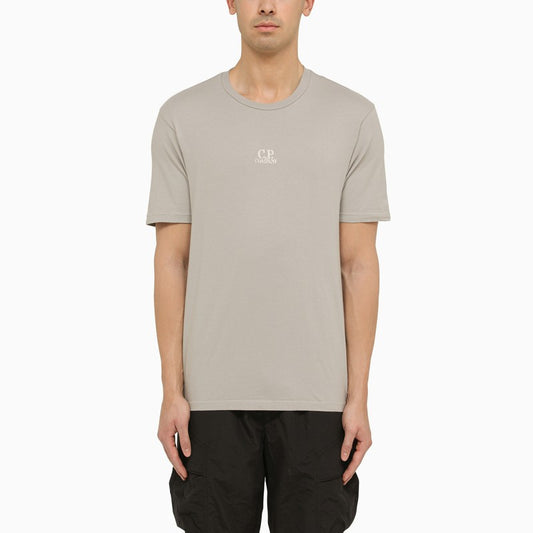 Cotton grey T-shirt with logo