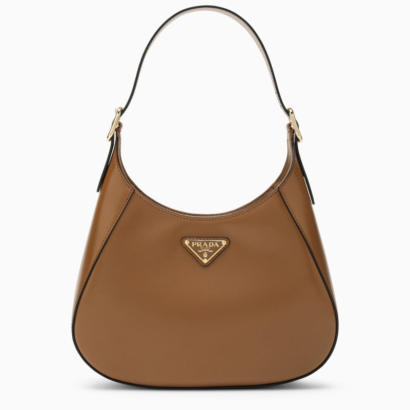 Cleo brown leather shoulder bag