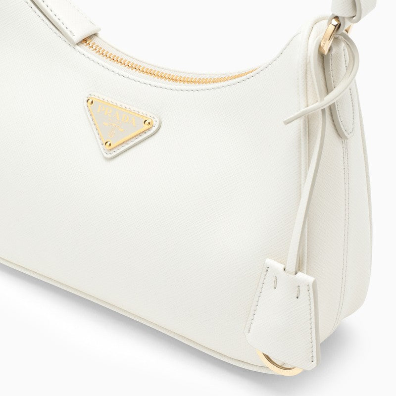 Re-Edition white mini bag in Saffiano
