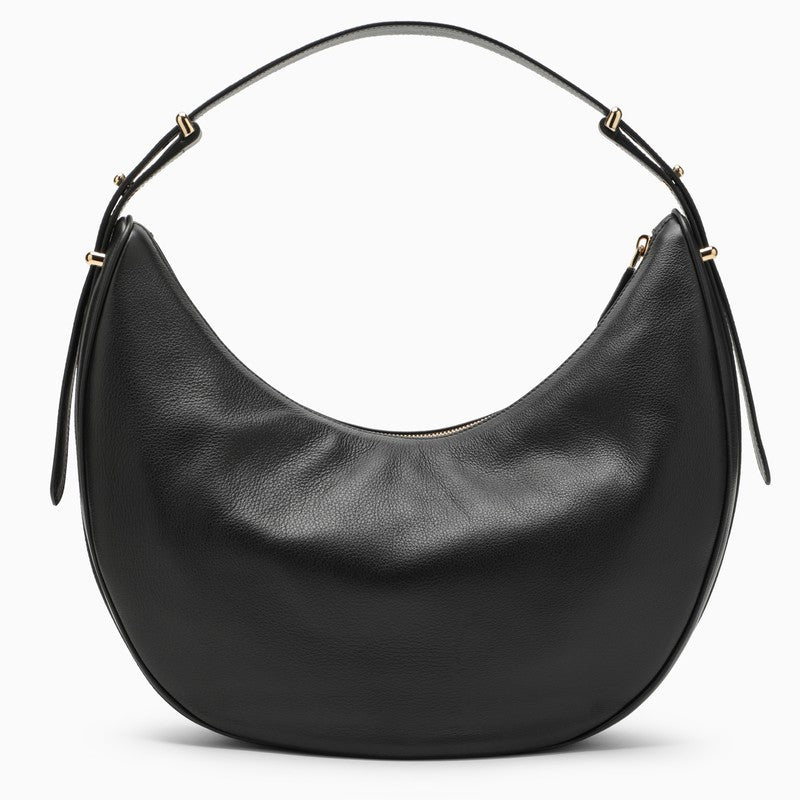 Prada Arqué black large leather shoulder bag