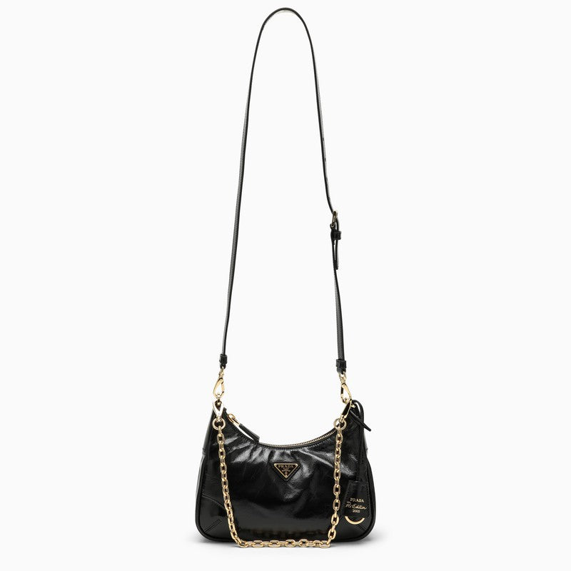 Re-Edition 2005 black patent leather bag
