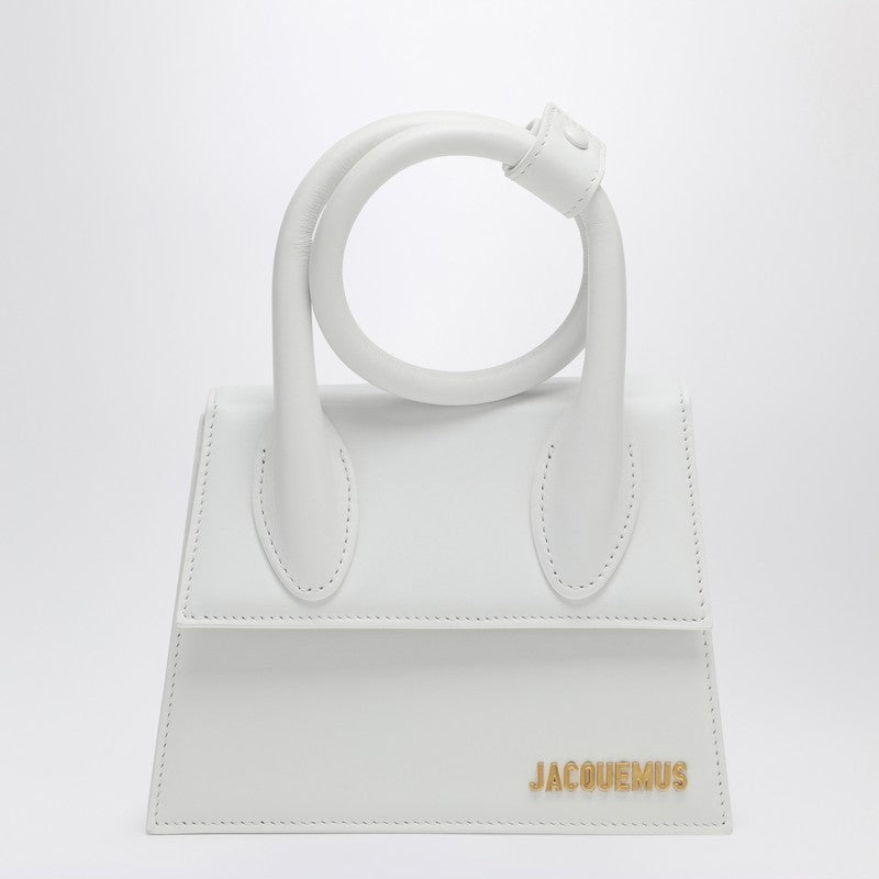 [WOMEN][NEW IN]Le Chiquito Noeud white leather bag