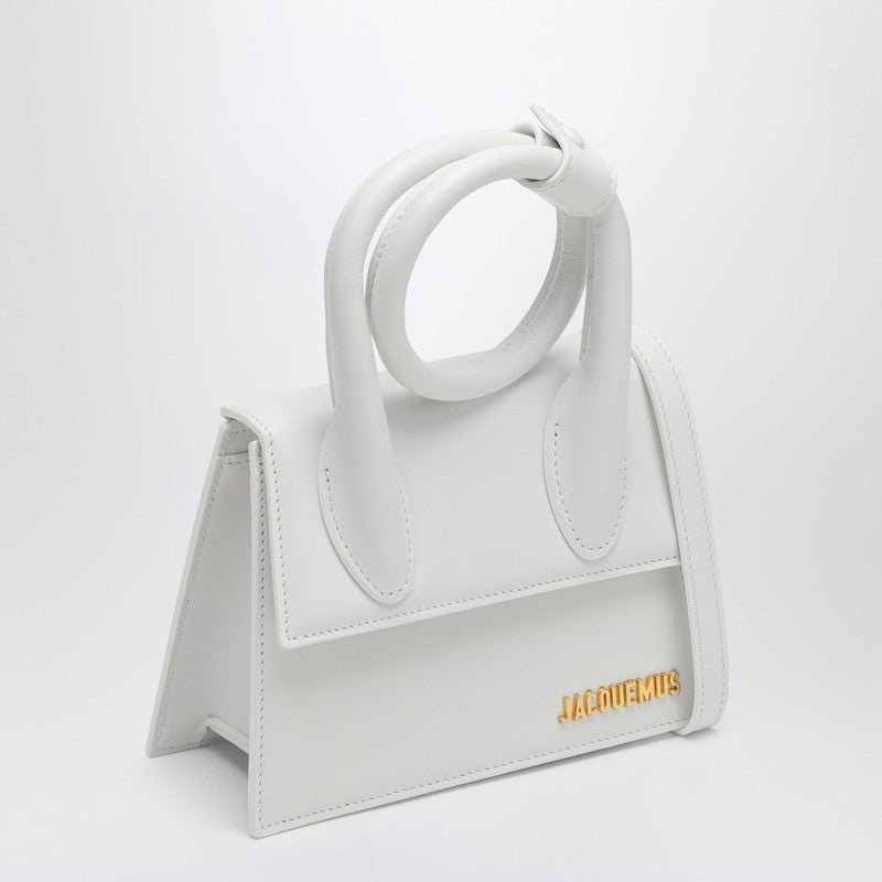 [WOMEN][NEW IN]Le Chiquito Noeud white leather bag