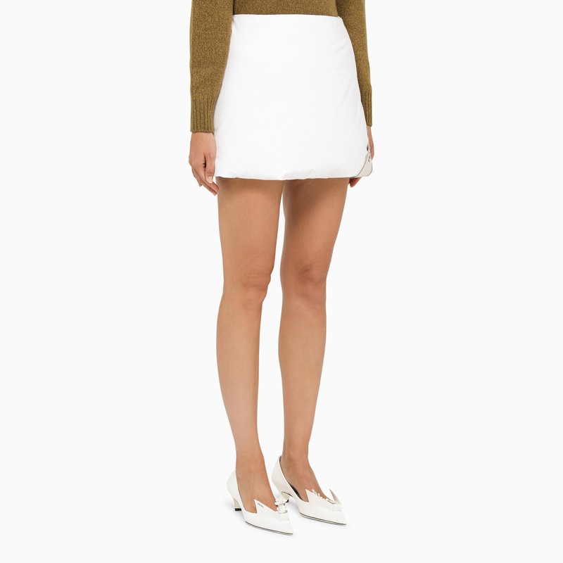 White padded miniskirt