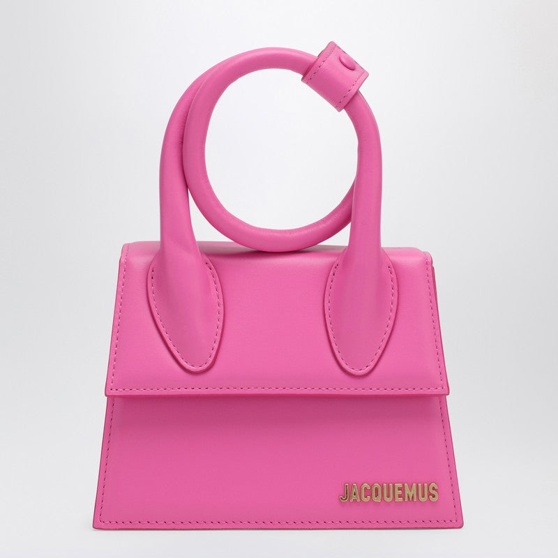 [WOMEN][NEW IN]Le Chiquito Noeud neon pink leather bag