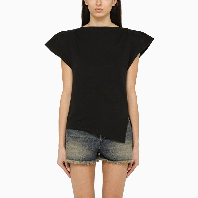 Sebani black asymmetrical T-shirt