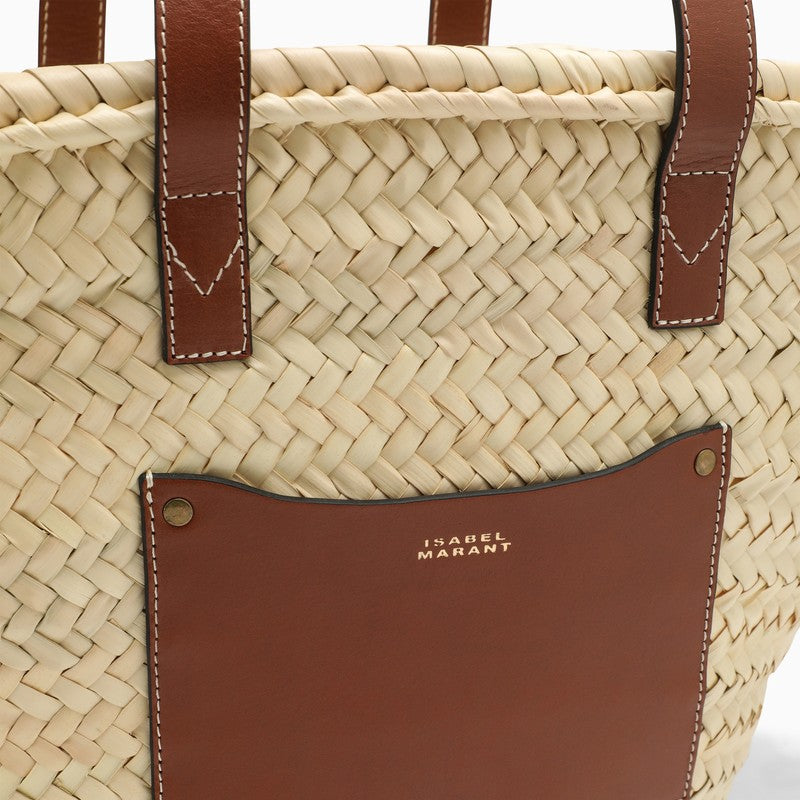 Cadix bag in raffia and leather
