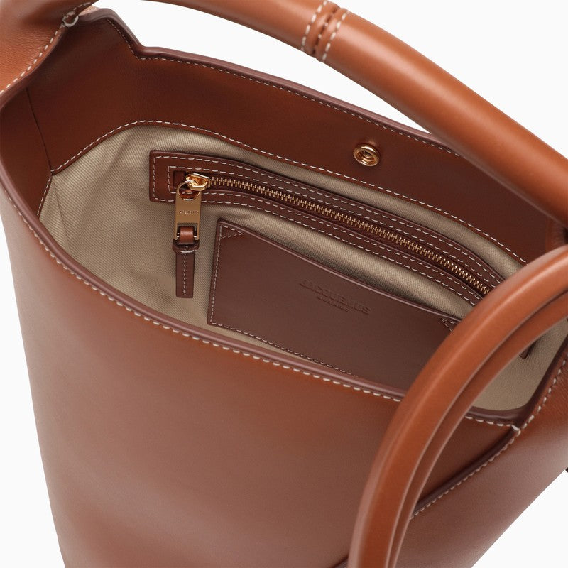 Le petit Tourni brown leather bag