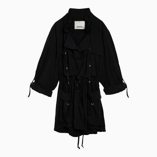 Hanel black nylon-blend lightweight jacket
