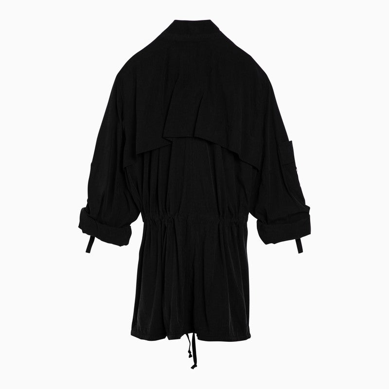 Hanel black nylon-blend lightweight jacket