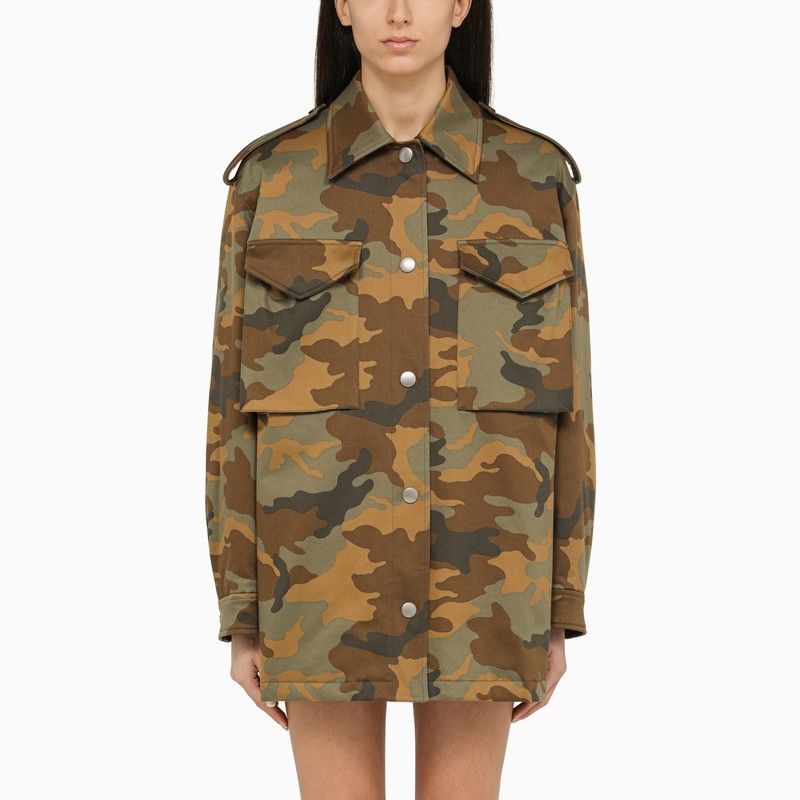 Cotton military print jacket