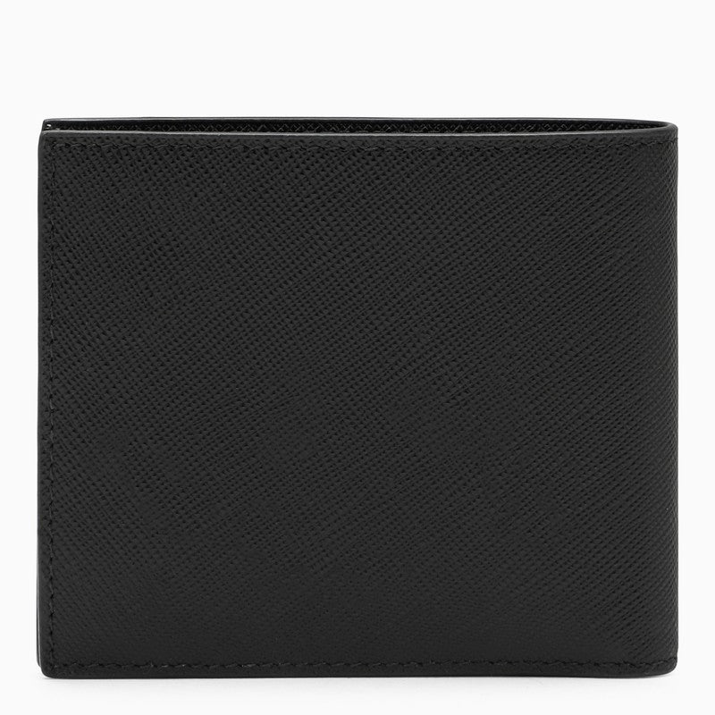 Black horizontal wallet with logo