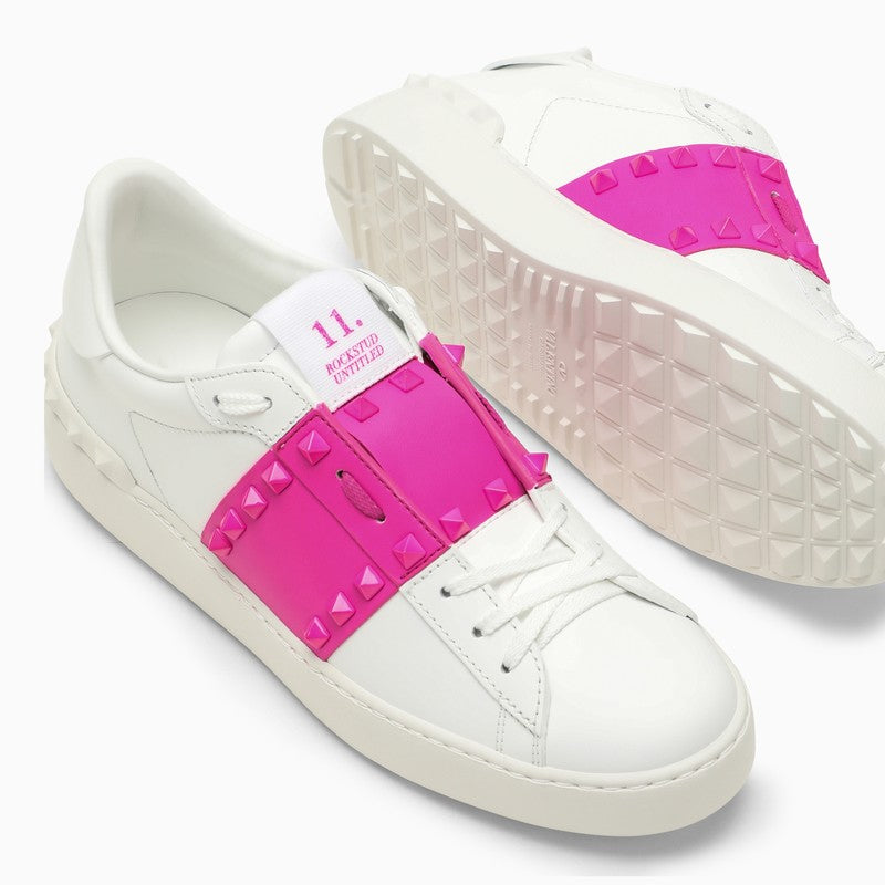 Rockstud Untitled white/Pink PP sneaker