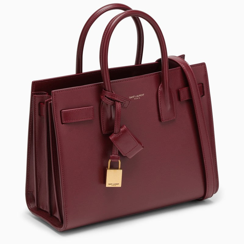 Bordeaux leather baby Sac De Jour bag