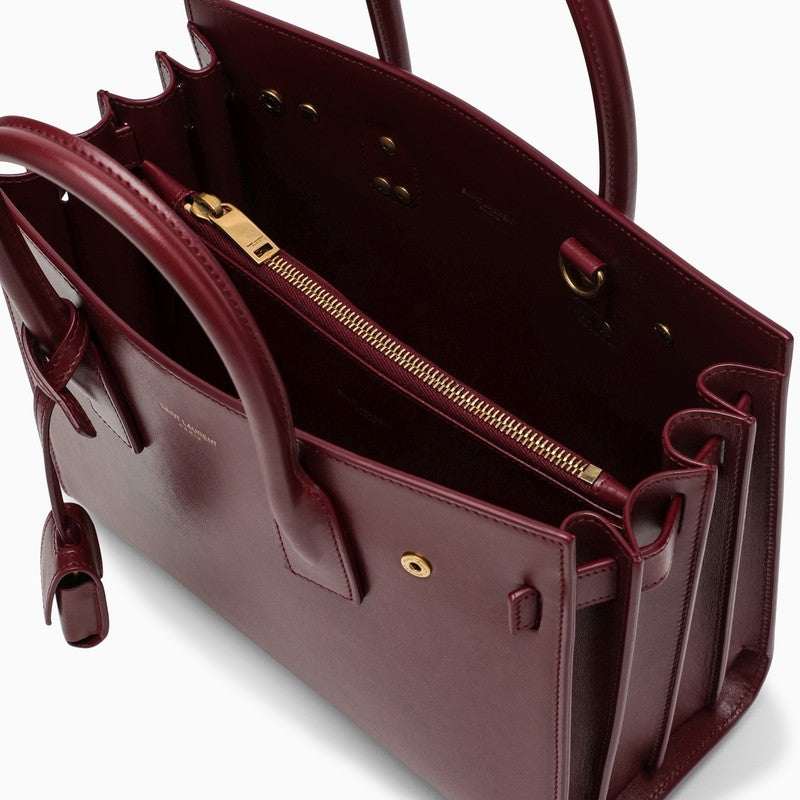 Bordeaux leather baby Sac De Jour bag