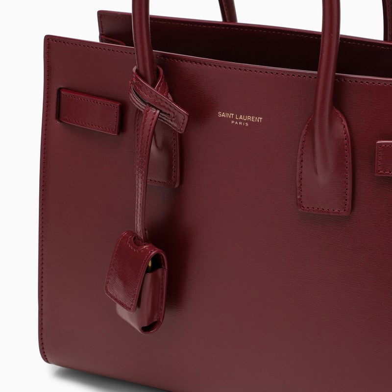 Bordeaux leather baby Sac De Jour bag