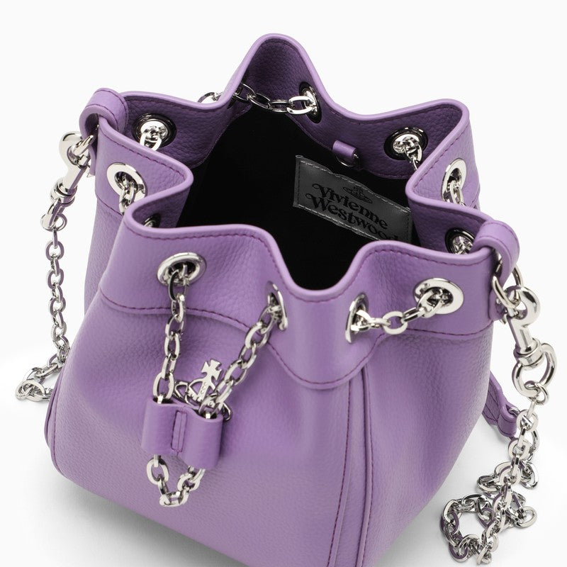 [WOMEN][BAG#]Chrissy Small Bucket purple bag