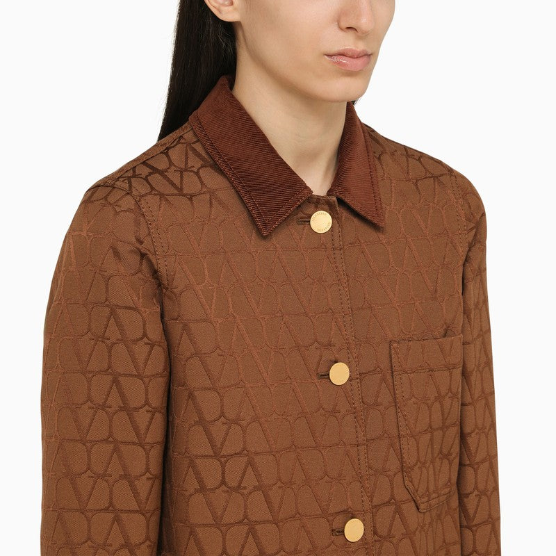 Brown cotton blend Toile Iconographe jacket