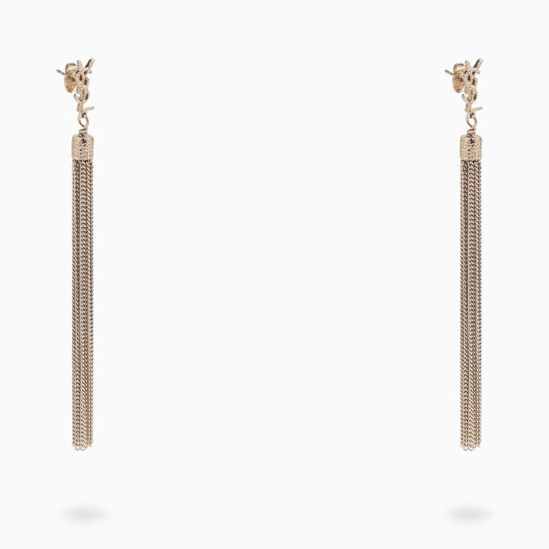 Gold-tone Loulou earrings with tassels