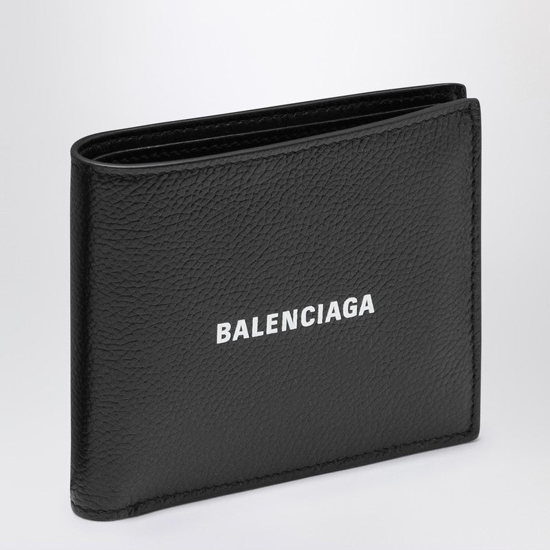 Black horizontal wallet with logo