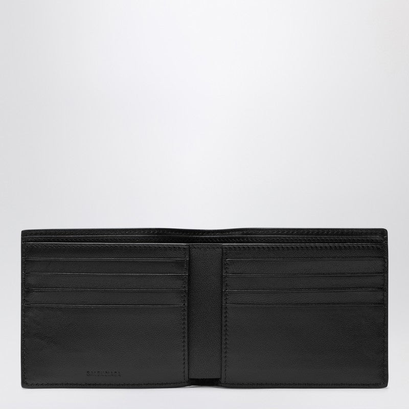 Black horizontal wallet with logo