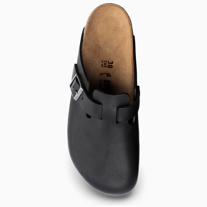 Boston black leather sandals