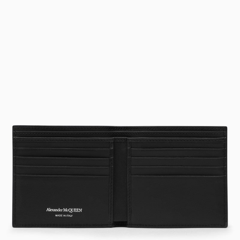 Black studded leather wallet