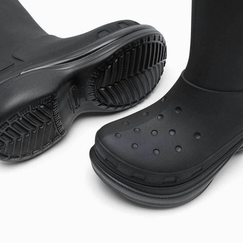 Black Crocs boots