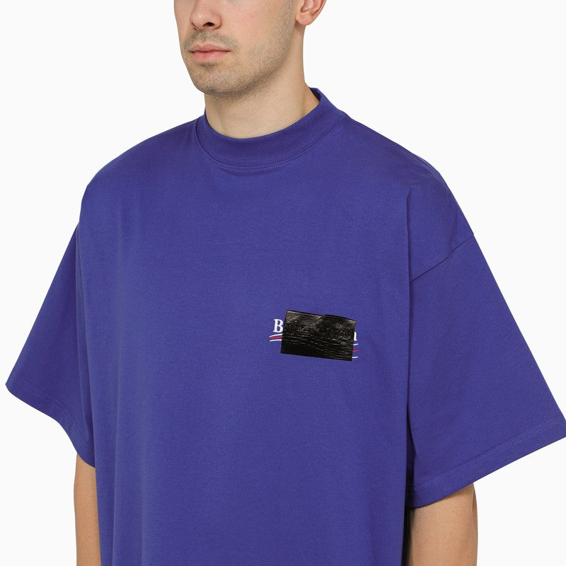 Indigo cotton oversize T-shirt