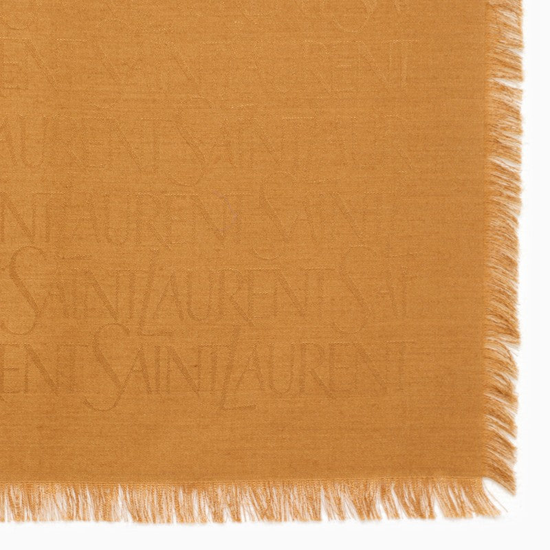 Sienna logoed scarf in silk and wool