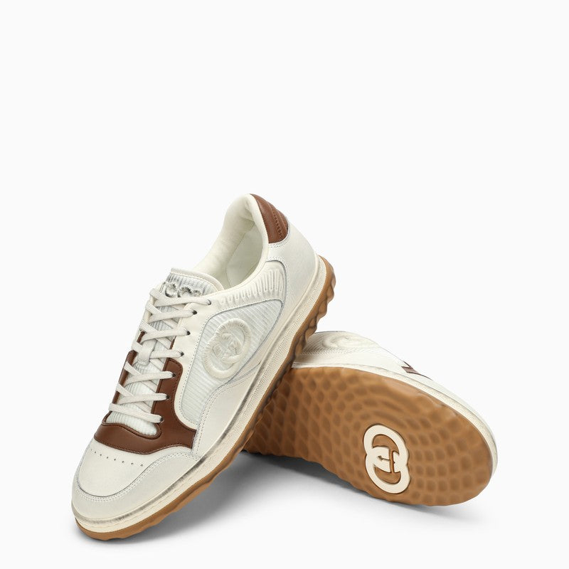 Low MAC80 white/brown trainer