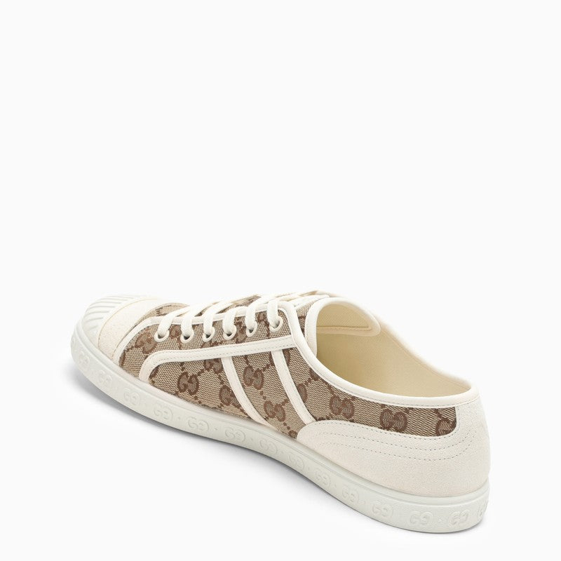 [WOMEN][NEW IN]Beige and ebony GG fabric low trainer