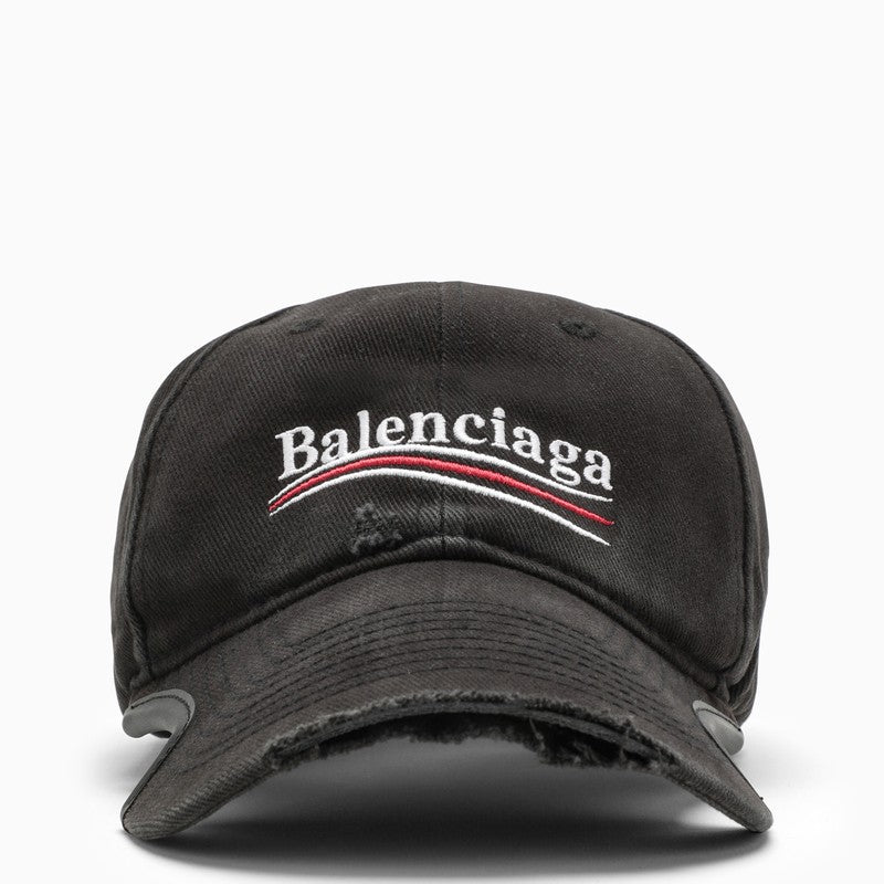 Black hat with wear
