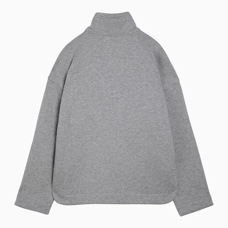 [WOMEN][NEW IN]Grey cotton sweatshirt with logo