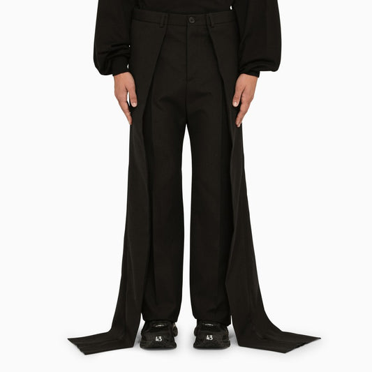 Black layered trousers