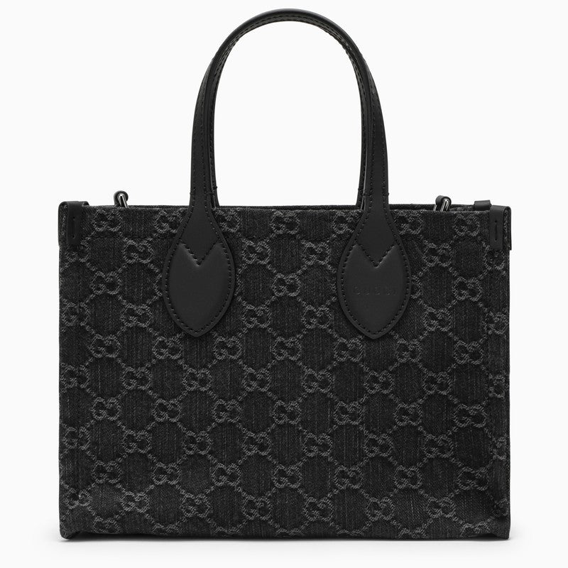 Medium Ophidia black/grey shopping bag