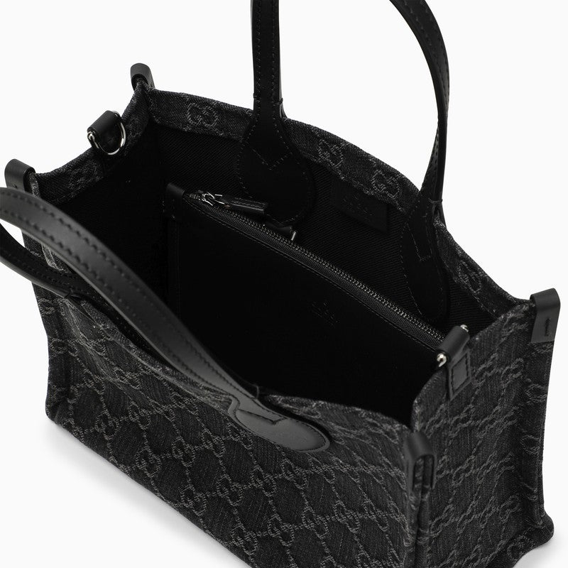Medium Ophidia black/grey shopping bag