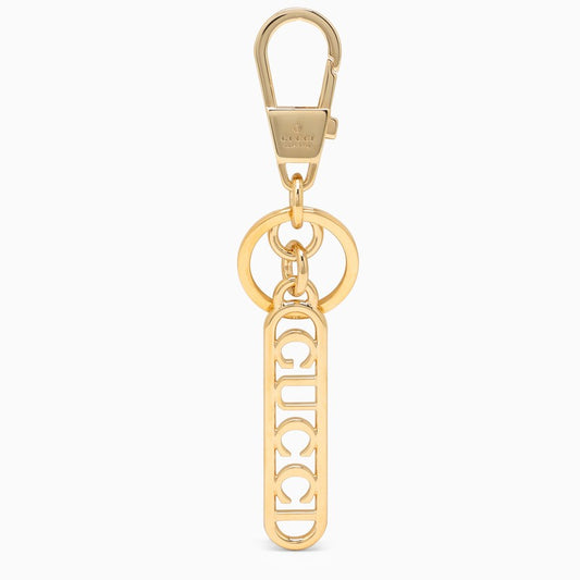 Golden key ring with logo