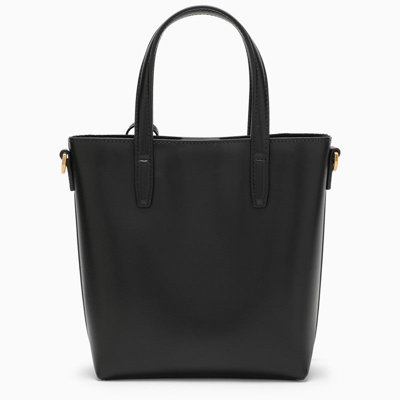 [WOMEN][NEW IN]Black leather mini shopping bag in Box