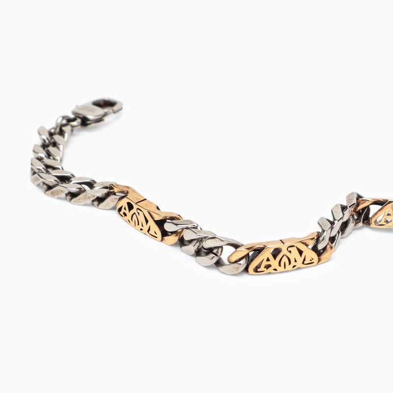 Seal logo chain bracelet silver/gold